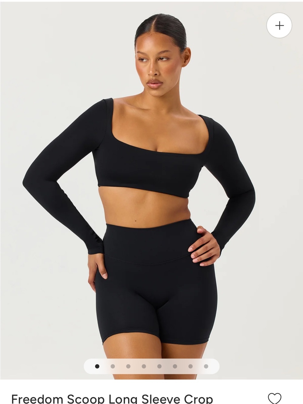 CSB Freedom Scoop Long Sleeve Crop - XS